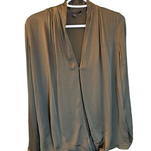 Mango Flowy Draped Blouse